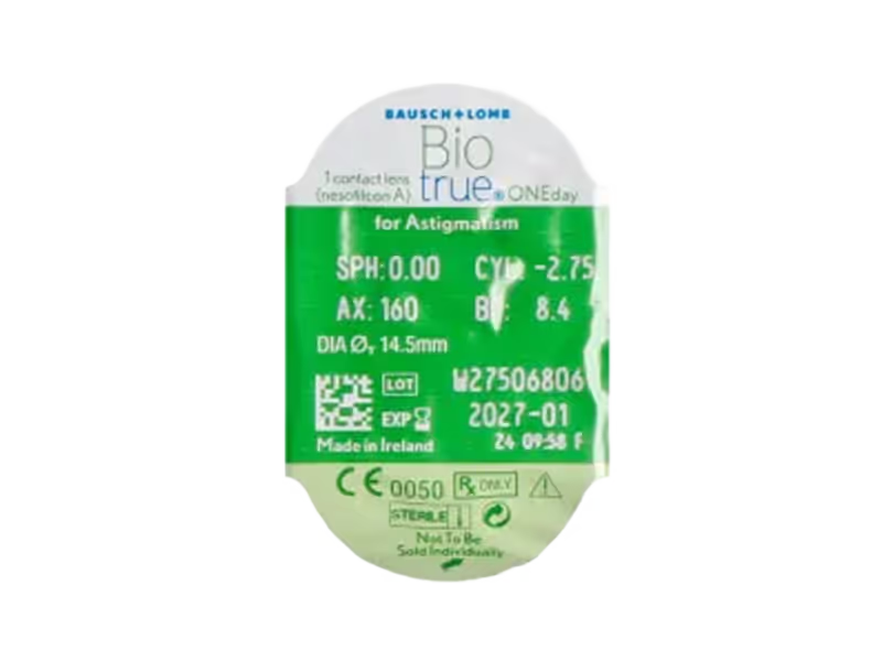 Biotrue ONEday Toric – 30 lentes