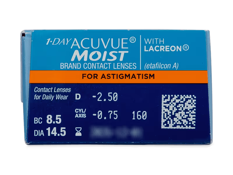 1-Day Acuvue Moist for astigmatism – 30 lentes