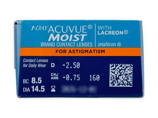 1-Day Acuvue Moist for astigmatism – 30 lentes