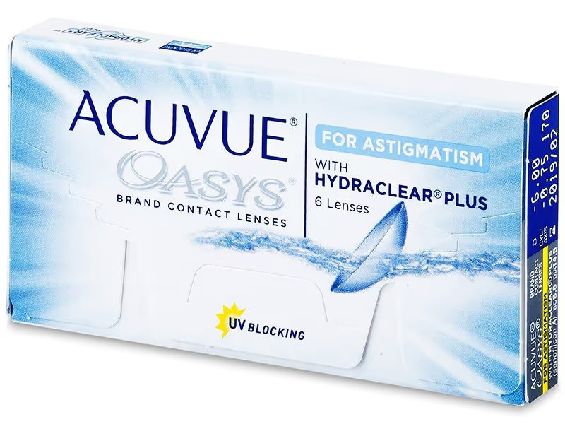 Acuvue Oasys for Astigmatism - 6 lentes